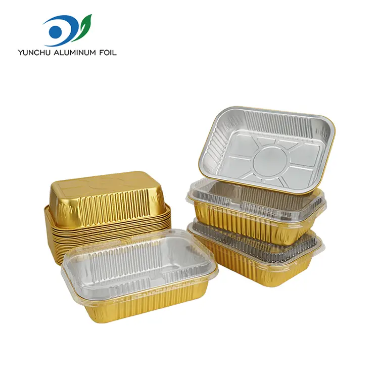डिस्पोजेबल बार्बेक्युले टेकवे एल्युमिनियम पन्नी कन्टेनरहरू डिस्पोजेबल बार्बेक्युले टेकवे एल्युमिनियम पन्नी कन्टेनरहरू