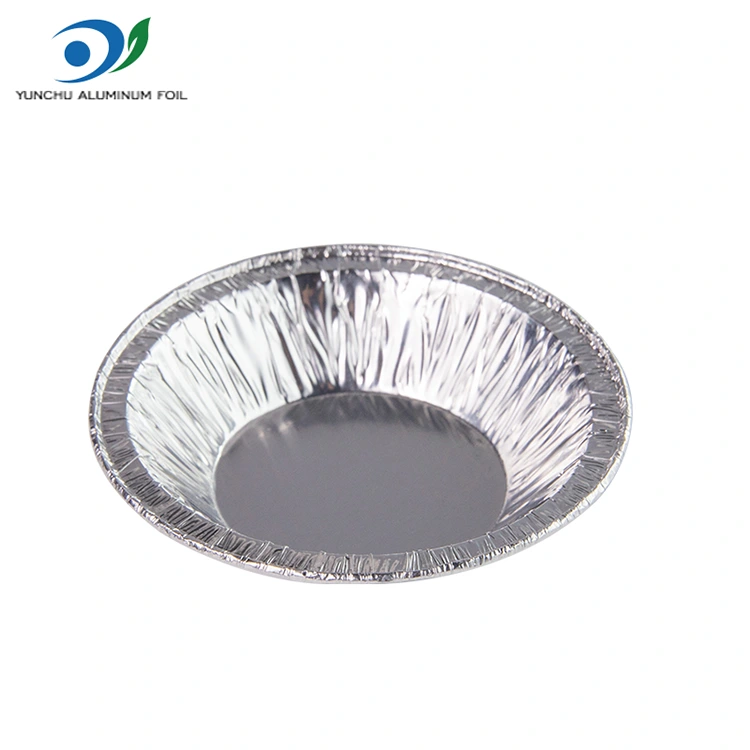 राउन्ड टर्ट ट्रे ट्रे चाँदीको एलिमनियम पन्नी खाद्य खाडर