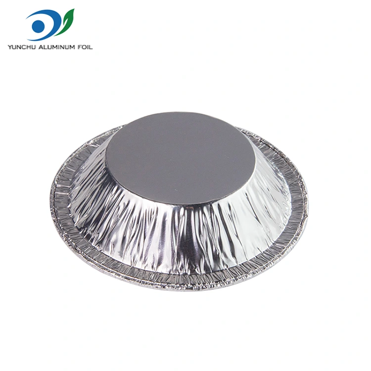 राउन्ड टर्ट ट्रे ट्रे चाँदीको एलिमनियम पन्नी खाद्य खाडर