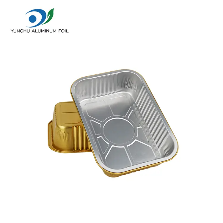 डिस्पोजेबल बार्बेक्युले टेकवे एल्युमिनियम पन्नी कन्टेनरहरू