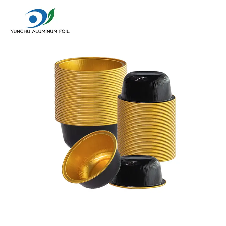 रंगीन राउन्ड रोस्टिलवल एल्युमिनियम पन्नी कन्टेनरहरू रंगीन राउन्ड रोस्टिलवल एल्युमिनियम पन्नी कन्टेनरहरू