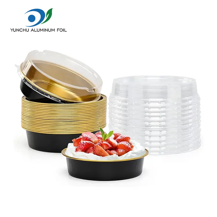 डिस्पोजेबल बेकिंग प्याकेजिंग राउन्डव्यान्ड एलिमिनियम एलिमिनियम पन्नी कन्टेनरहरू डिस्पोजेबल बेकिंग प्याकेजिंग राउन्डव्यान्ड एलिमिनियम एलिमिनियम पन्नी कन्टेनरहरू