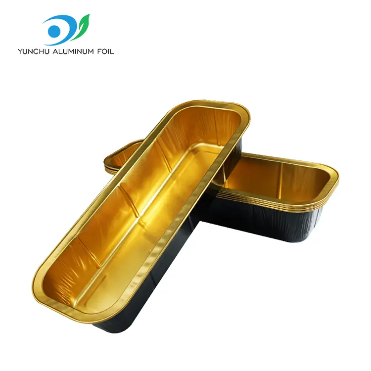 आयताकार ओभन रोटी मनिजली एल्युमिनियम पन्नी कन्टेनरहरू