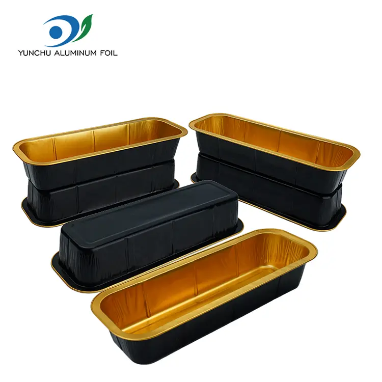 आयताकार ओभन रोटी मनिजली एल्युमिनियम पन्नी कन्टेनरहरू