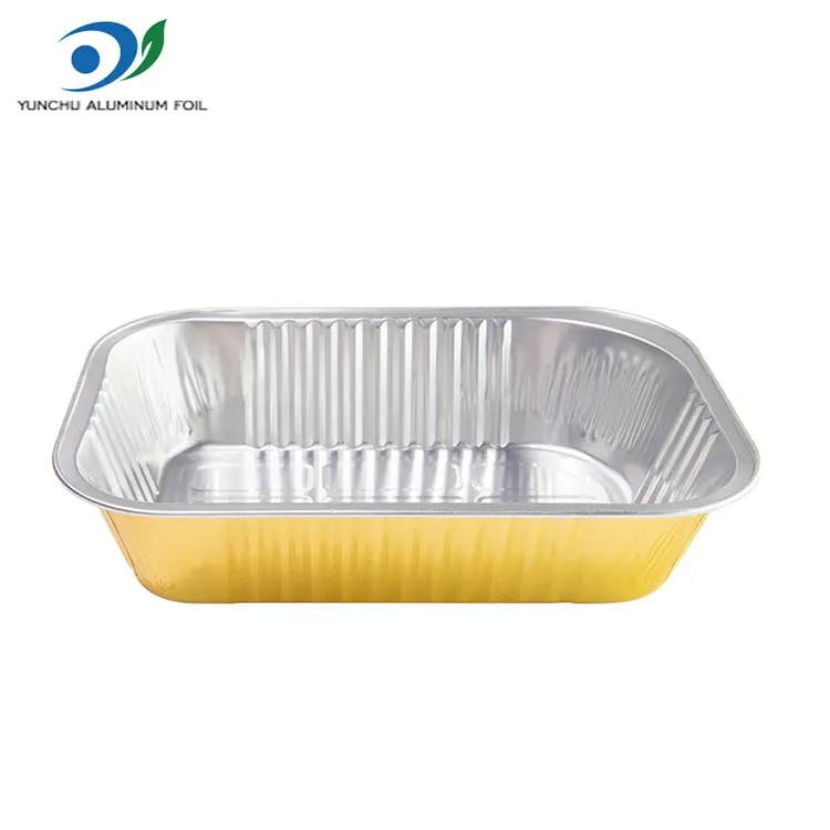 डिस्पोजेबल गाढा फोहर ग्रेड एल्युमिनियम पन्नी कन्टेनरहरू