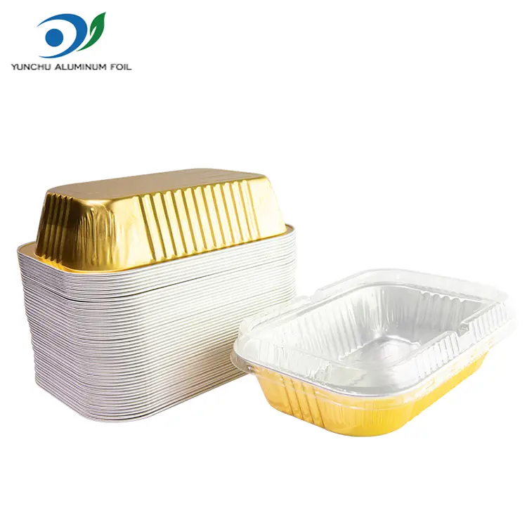 डिस्पोजेबल गाढा फोहर ग्रेड एल्युमिनियम पन्नी कन्टेनरहरू