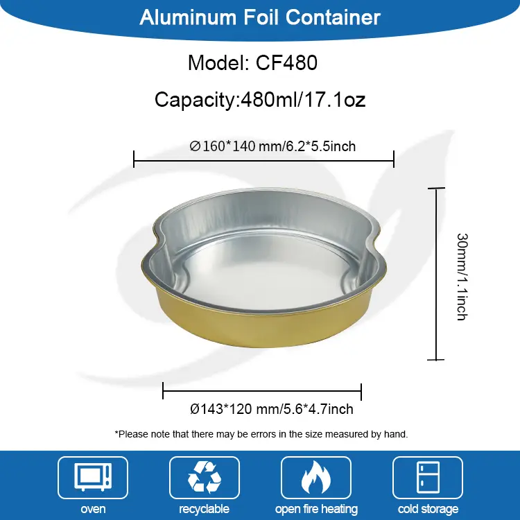 सुनले टाईरेन राशि पन्सुनम एल्युमिनम पन्नी कन्टेनरहरू