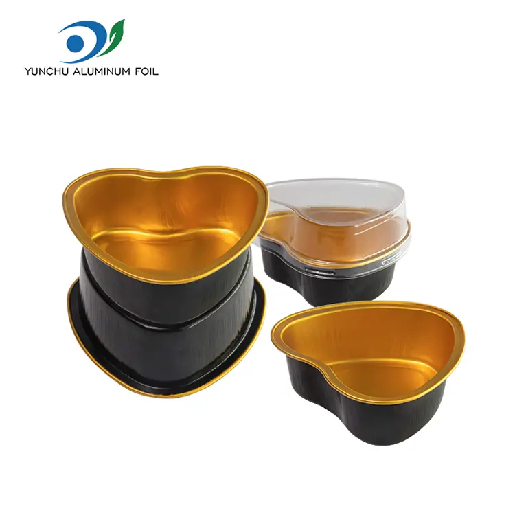 मुटु-आकारको भुल्फ मनिजरी एल्युमिनियम पन्नी कन्टेनरहरू