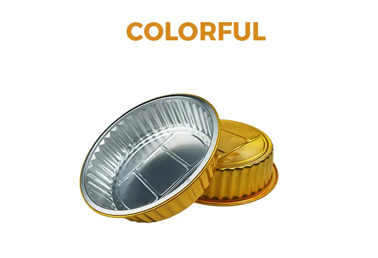 Disposable baking trays Round Aluminum Foil Containers