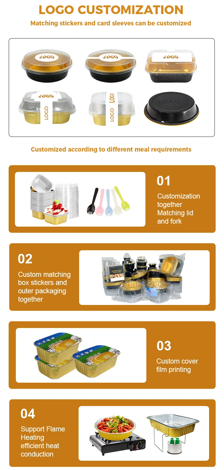 Air fryer baking Silver Aluminum Foil Containers