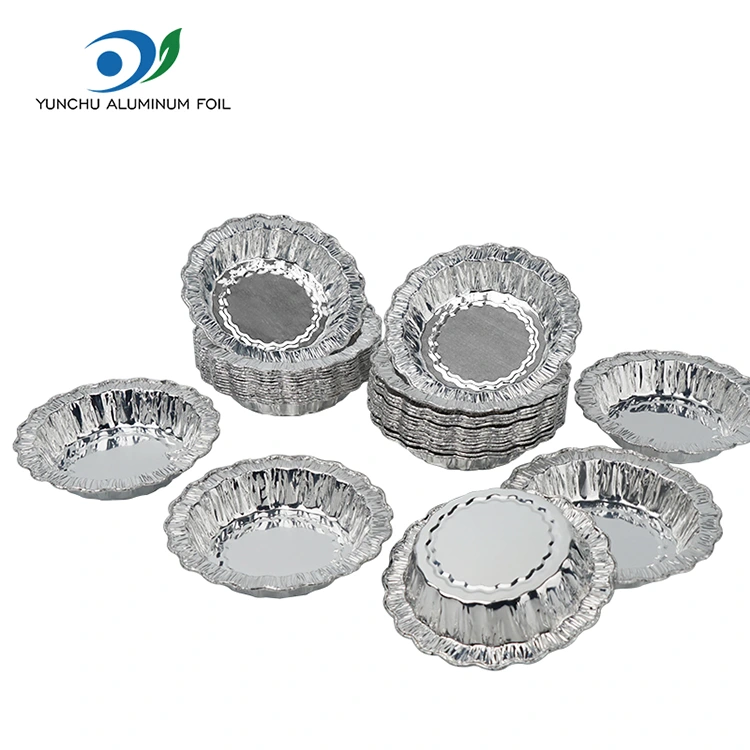 लेस राउन्ड बेकिंग केक चाँदीको एलिमनियम पन्नी कन्टेनरहरू