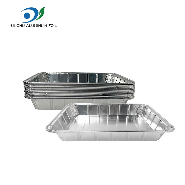 ठूला ग्रिल्ड माछा टेकवे फिगरल एल्युमिनियम पन्नी कन्टेनरहरू