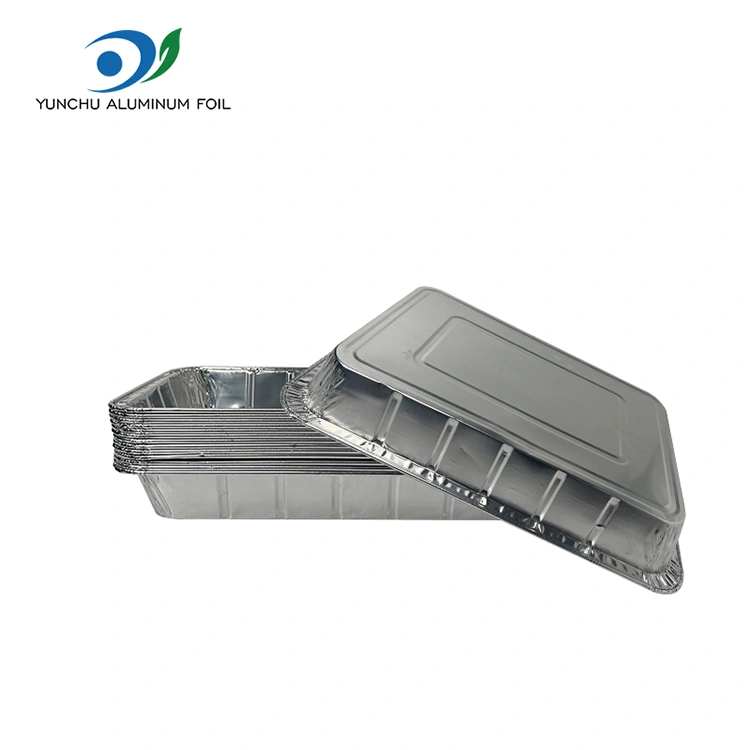 ठूला ग्रिल्ड माछा टेकवे फिगरल एल्युमिनियम पन्नी कन्टेनरहरू