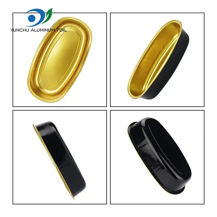 अंडा र color ्ग स्मोचवेल एल्युमिनियम पन्नी कन्टेनरहरू