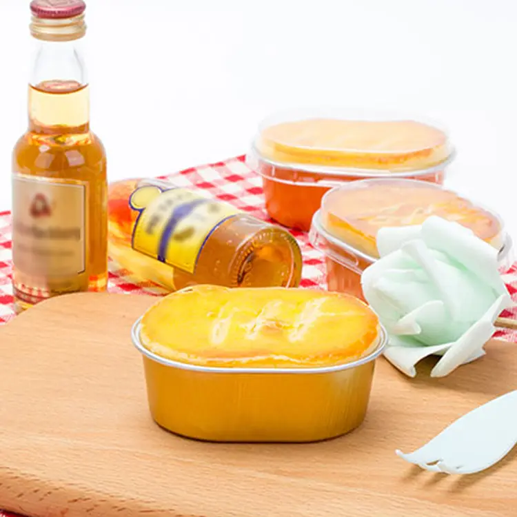 अंडाकार प्रकाश-पर्खाल एल्युमिनियम पन्नी कन्टेनरहरू