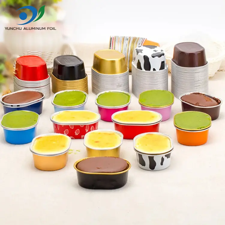 अंडाकार प्रकाश-पर्खाल एल्युमिनियम पन्नी कन्टेनरहरू