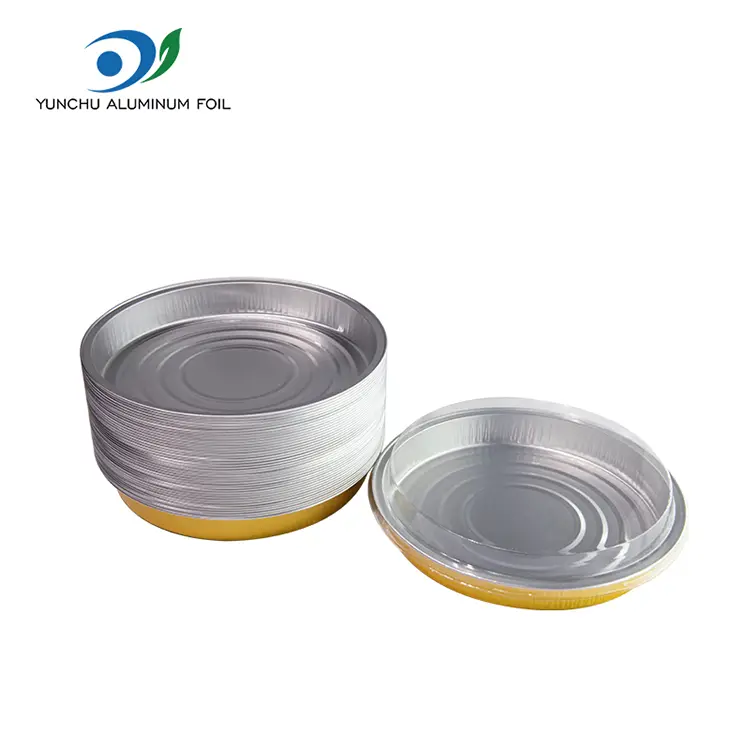 पिज्जा प्लेट बेकिंग शीट एल्युमिनियम एल्युमिनियम कन्टेनरहरू