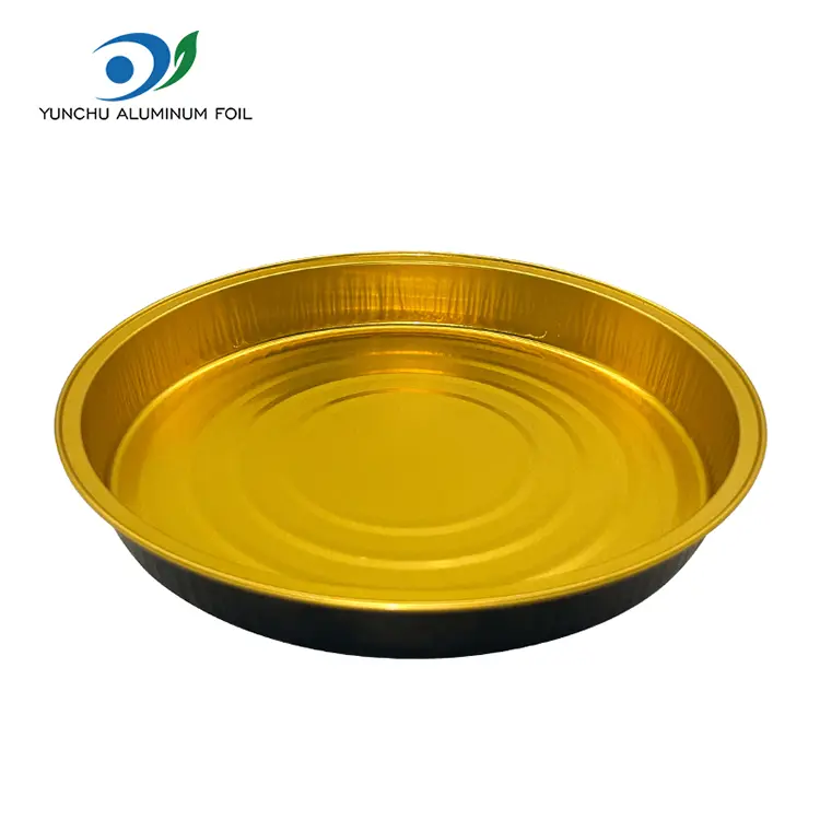 पिज्जा प्लेट बेकिंग शीट एल्युमिनियम एल्युमिनियम कन्टेनरहरू