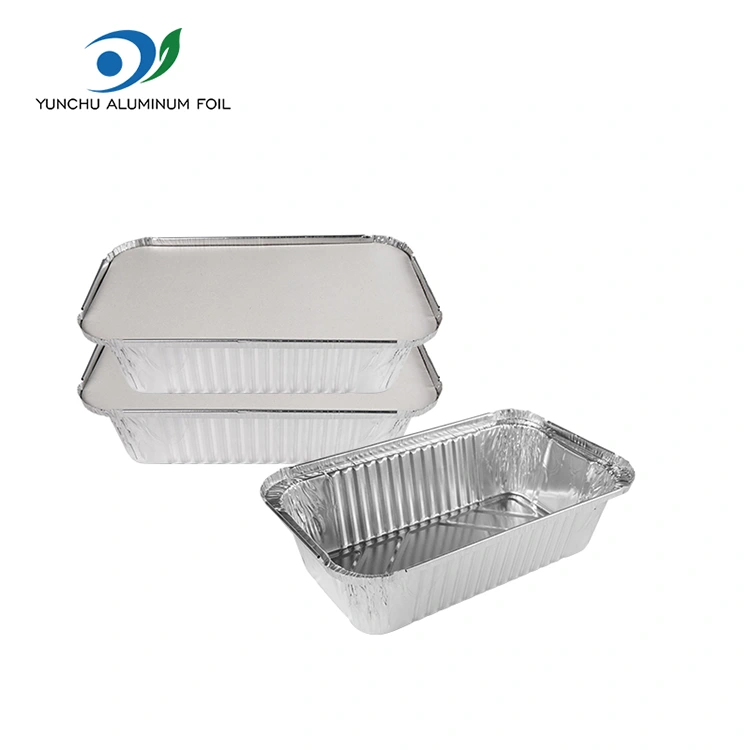 आयताकार एयर फ्राइर प्यारा प्याकिंग बाउन्डिंग मूनल एल्युमिनम कन्टेनरहरू