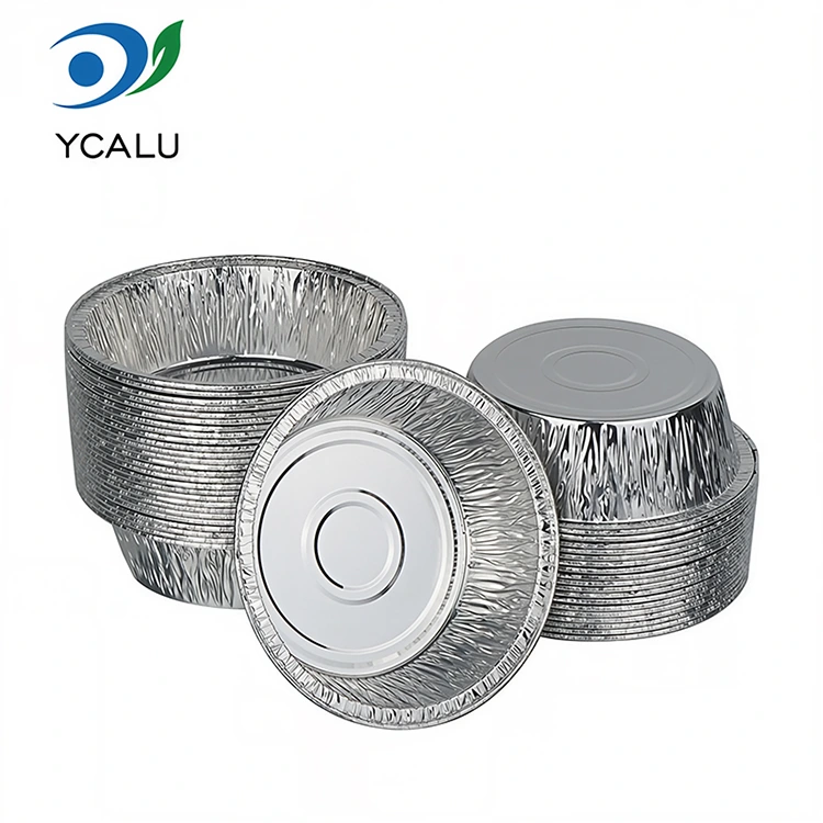 डिस्पोजेबल BBQ एयर फ्राइर सिल्भर एल्युमिनियम पन्नी खाद्य कन्टेनरहरू