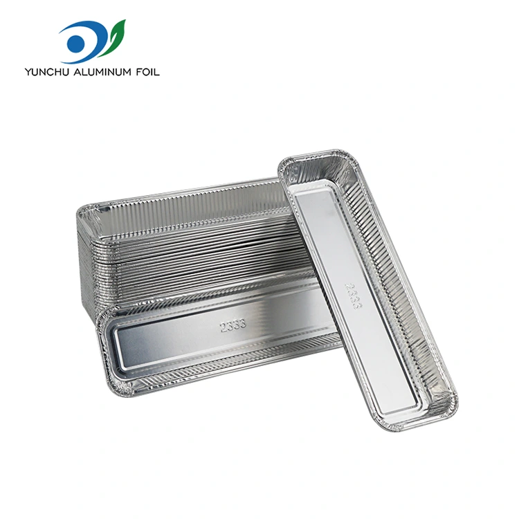 आयताकार रोटी एयर फ्राइर चाँदीको एलिमिनियम कन्टेनरहरू कन्टेनरहरू आयताकार रोटी एयर फ्राइर चाँदीको एलिमिनियम कन्टेनरहरू कन्टेनरहरू