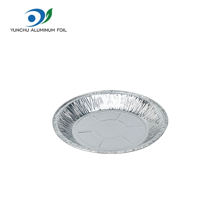 राउन्ड एयर फ्राइटर बेकिंग चाँदी एल्युमिनम पन्नी पन्नी खाद्य कन्टेनर
