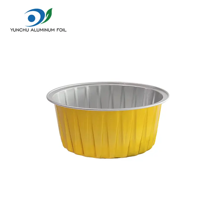 गोल पकाउनुहोस् केक केक मर्मुनिल एलिमिनियम पन्नी कन्टेनरहरू गोल पकाउनुहोस् केक केक मर्मुनिल एलिमिनियम पन्नी कन्टेनरहरू