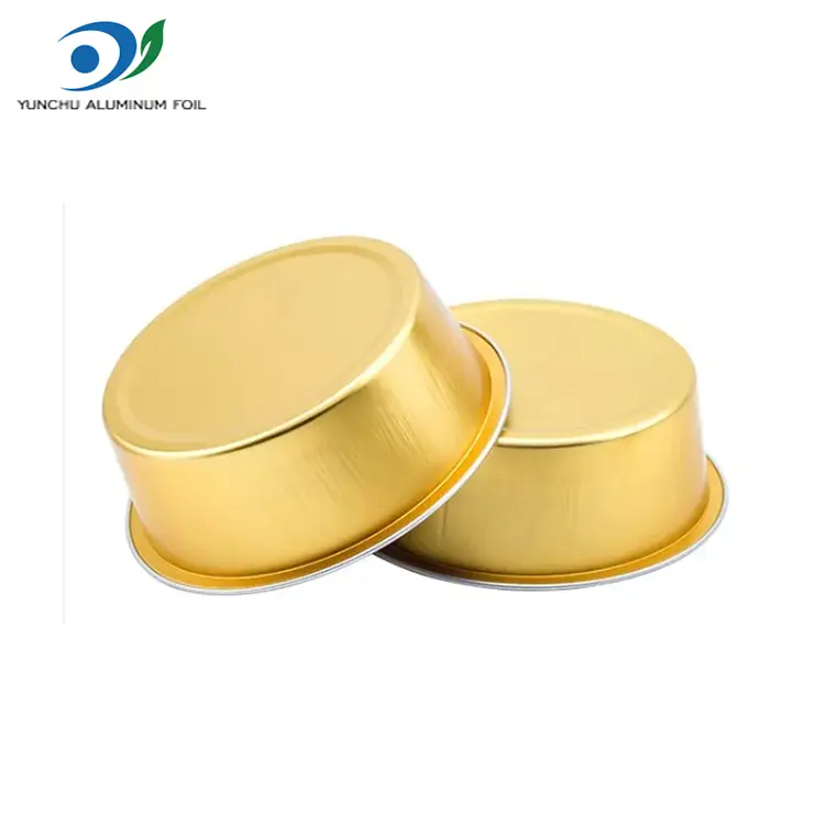 राउन्ड र color ्ग बाईकिंग स्मिलिंग एल्युमिनियम पन्नी कन्टेनरहरू