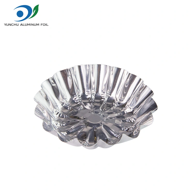 गोल अण्डा टर्ट खेलौना बेकिंग चाँदी एल्युमिनम एल्युमिनम पन्नी खाद्य कन्टेनर