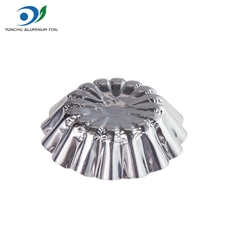 गोल अण्डा टर्ट खेलौना बेकिंग चाँदी एल्युमिनम एल्युमिनम पन्नी खाद्य कन्टेनर