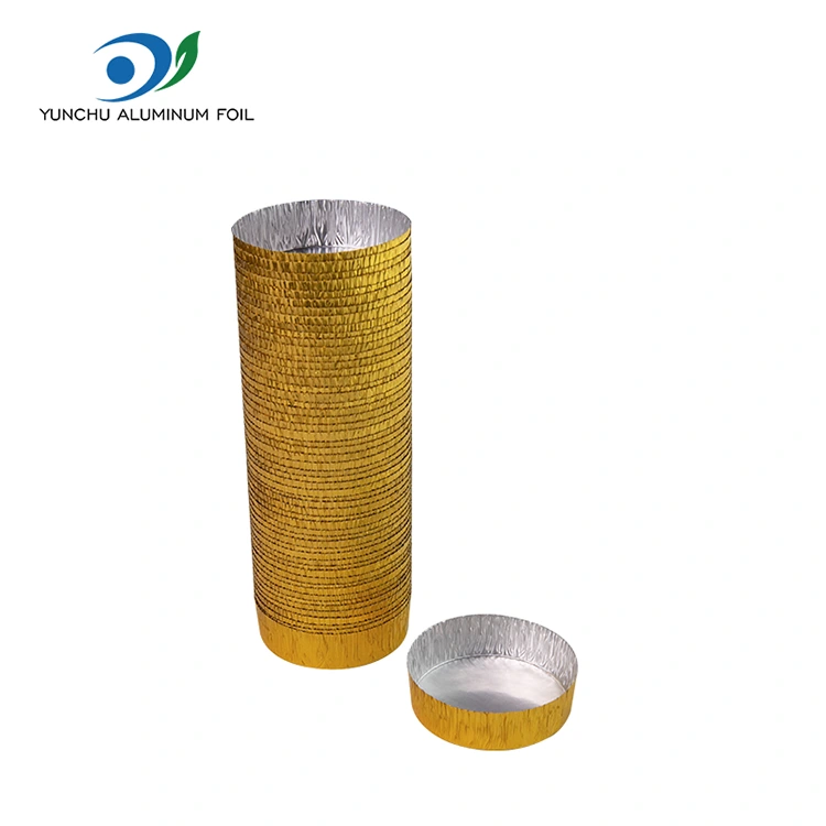 राउन्ड साना बेकिंग चाँदी एलिमिनियम पन्नी पन्नी खाद्य कन्टेनर