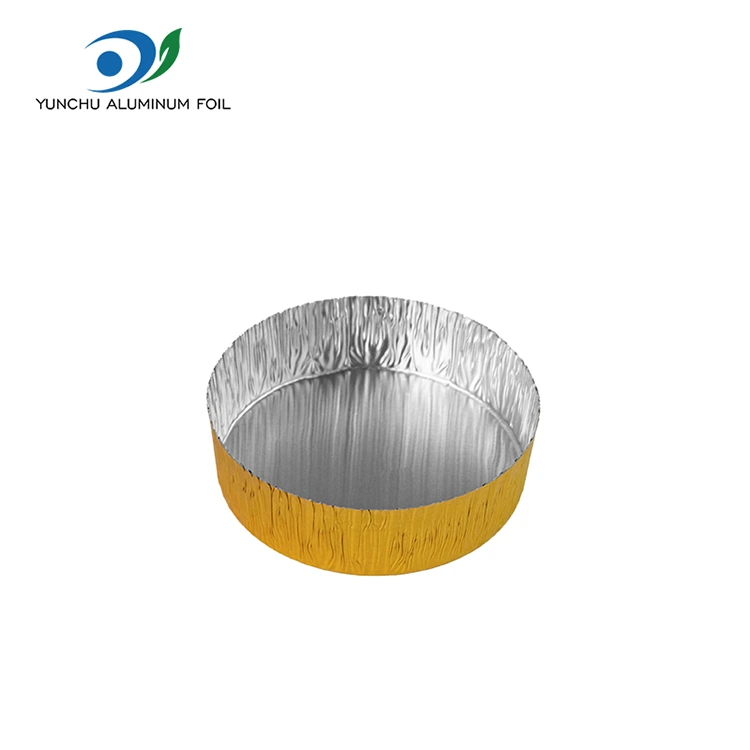 राउन्ड साना बेकिंग चाँदी एलिमिनियम पन्नी पन्नी खाद्य कन्टेनर
