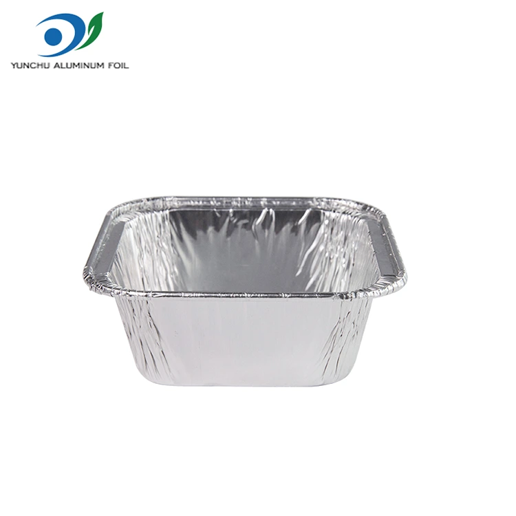 वर्ग एयर फ्रिजर चाँदी एल्युमिनियम पन्नी कन्टेनरहरू वर्ग एयर फ्रिजर चाँदी एल्युमिनियम पन्नी कन्टेनरहरू