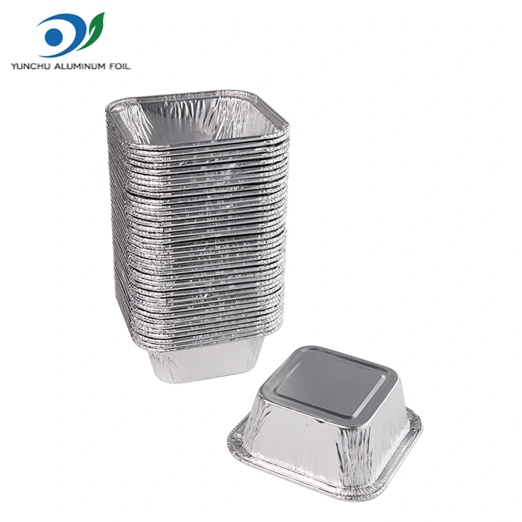 वर्ग एयर फ्रिजर चाँदी एल्युमिनियम पन्नी कन्टेनरहरू