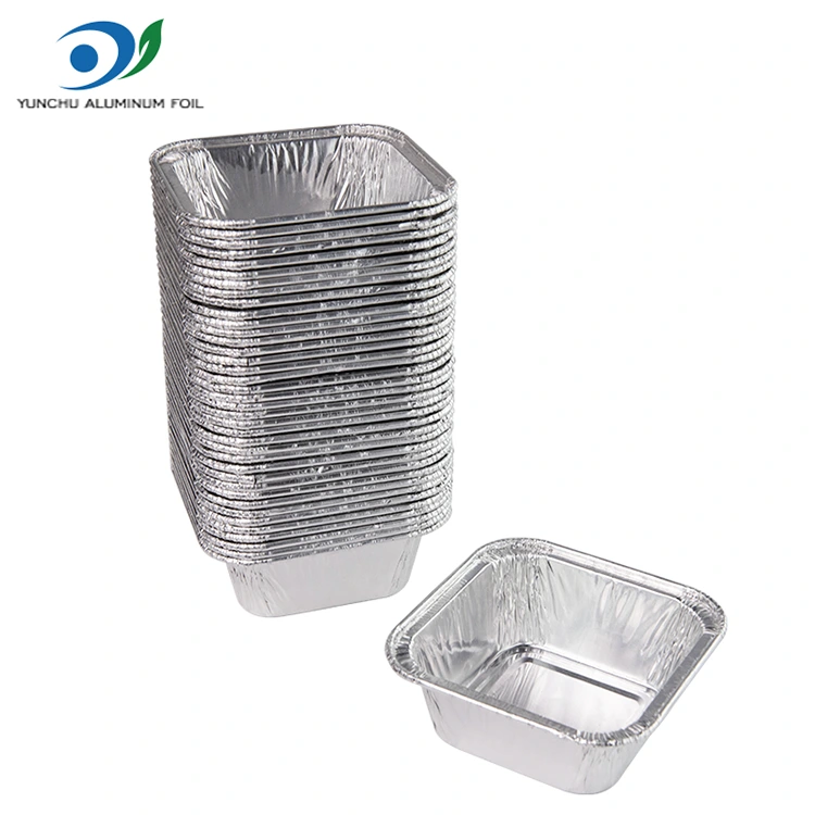 वर्ग एयर फ्रिजर चाँदी एल्युमिनियम पन्नी कन्टेनरहरू