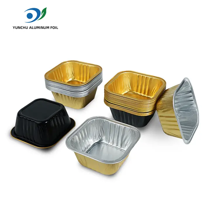 वर्ग बेकिंग केक CONKEWALWALLY ALMINUM ALIL कन्टेनरहरू वर्ग बेकिंग केक CONKEWALWALLY ALMINUM ALIL कन्टेनरहरू